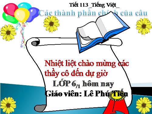 Bài 25. Các thành phần chính của câu
