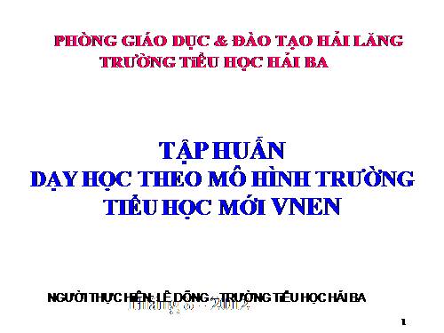bài học điện tở trương trình vnen