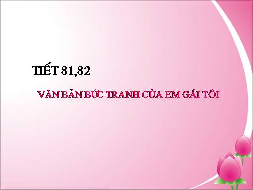 Bài 20. Bức tranh của em gái tôi
