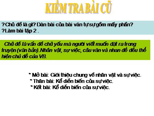 Bài 4. Tìm hiểu đề và cách làm bài văn tự sự