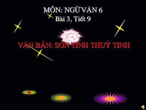 Bài 3. Sơn Tinh, Thuỷ Tinh