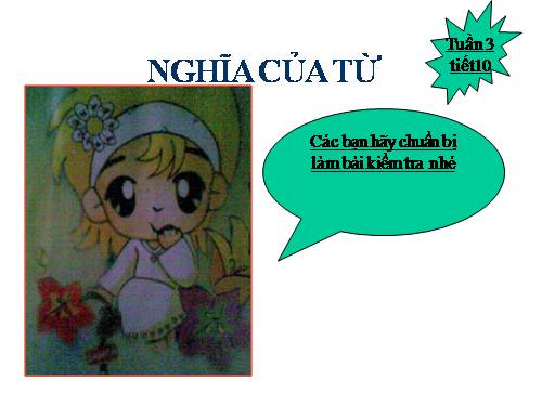 Bài 3. Nghĩa của từ