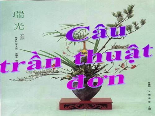 Bài 26. Câu trần thuật đơn