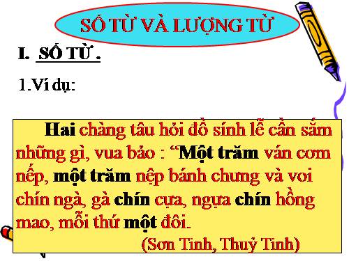 Bài 12. Số từ và lượng từ