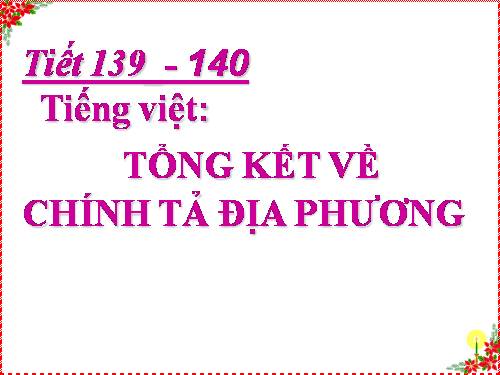 Bài 34. Tổng kết phần Tiếng Việt