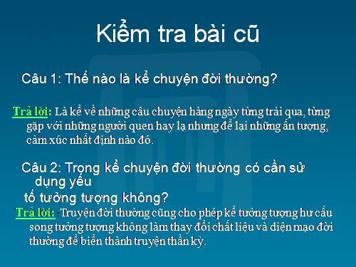 Bài 12. Kể chuyện tưởng tượng