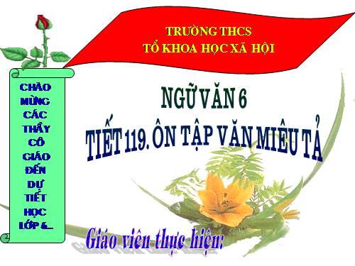 Bài 28. Ôn tập văn miêu tả