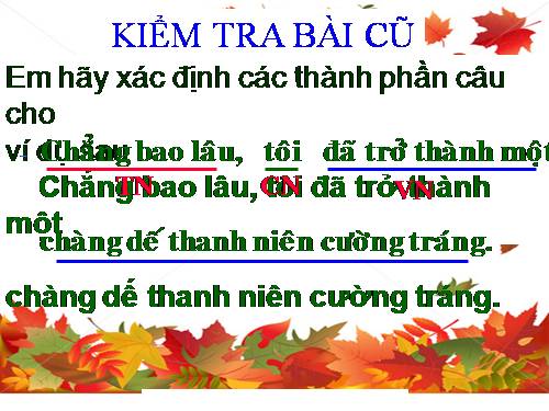 Bài 25. Các thành phần chính của câu