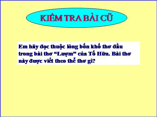 Bài 26. Hoạt động ngữ văn: Thi làm thơ năm chữ