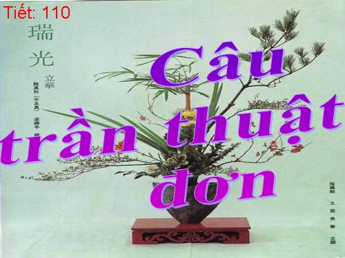 Bài 26. Câu trần thuật đơn