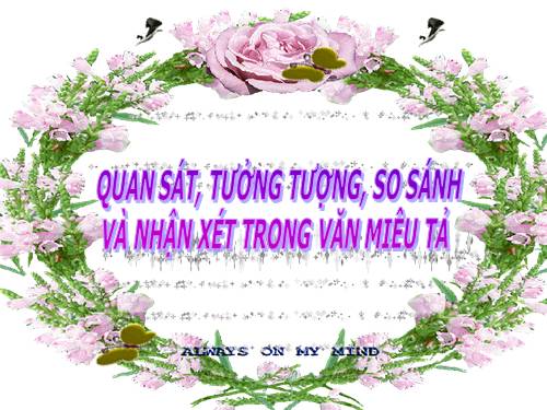 Bài 19. Quan sát, tưởng tượng, so sánh và nhận xét trong văn miêu tả