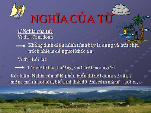 Bài 3. Nghĩa của từ