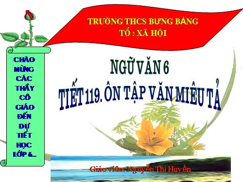 Bài 28. Ôn tập văn miêu tả