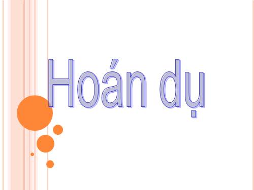 Bài 24. Hoán dụ