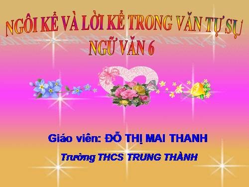 Bài 8. Ngôi kể trong văn tự sự