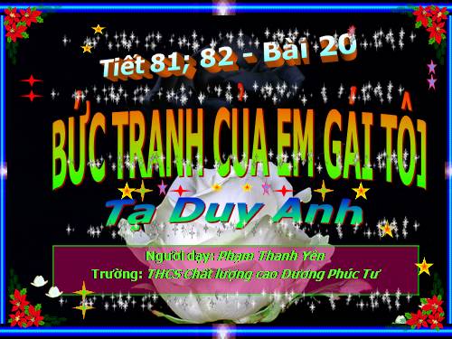 Bài 20. Bức tranh của em gái tôi