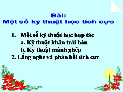 Kĩ thuật dạy học khăn phủ bàn-mảnh ghẹp