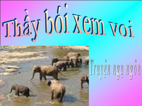 Bài 10. Thầy bói xem voi