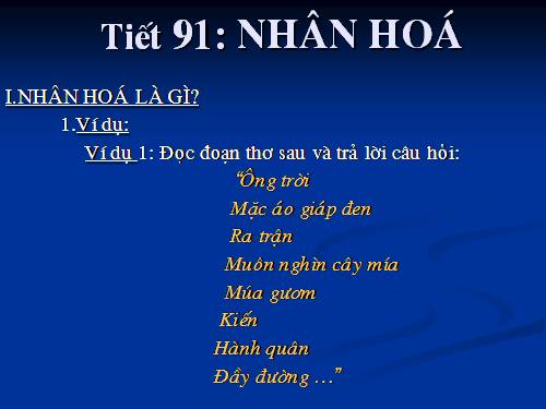 Bài 22. Nhân hoá