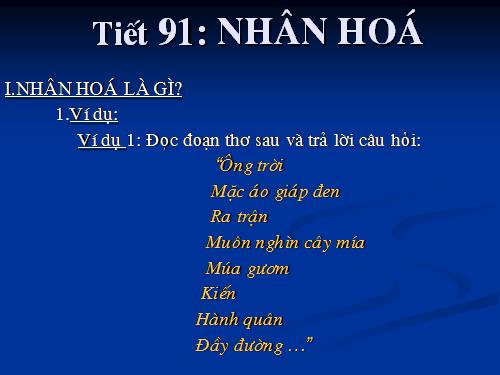 Bài 22. Nhân hoá