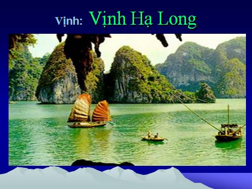 Thơ về Vịnh Hạ Long