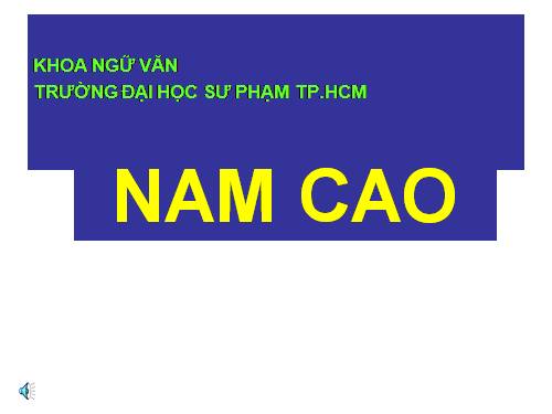 Nam Cao