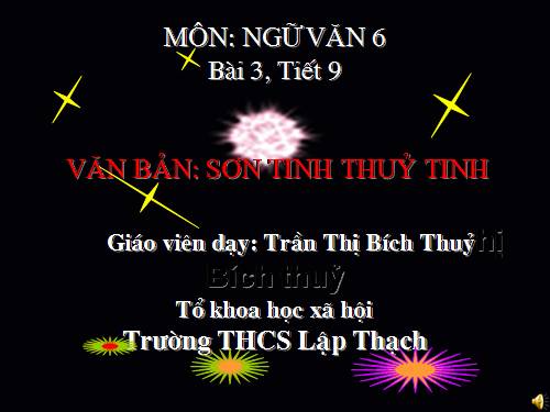 Bài 3. Sơn Tinh, Thuỷ Tinh