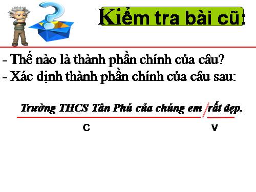 Bài 26. Câu trần thuật đơn