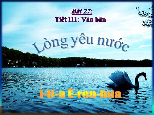 Bài 27. Lòng yêu nước