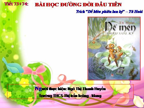 Bài 18. Bài học đường đời đầu tiên