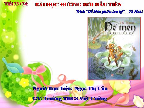 Bài 18. Bài học đường đời đầu tiên