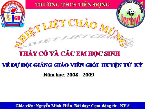 Bài 14. Cụm động từ