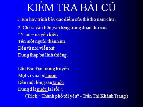 Bài 26. Câu trần thuật đơn