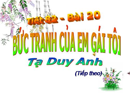 Bài 20. Bức tranh của em gái tôi