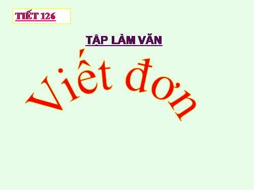 Bài 29. Viết đơn