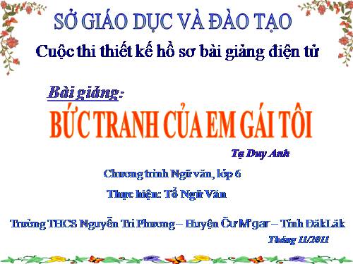 Bài 20. Bức tranh của em gái tôi