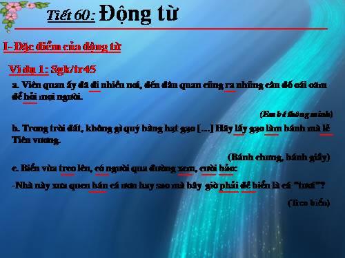 Bài 14. Động từ