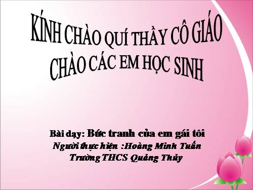 Bài 20. Bức tranh của em gái tôi