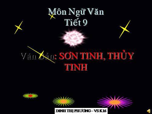 Bài 3. Sơn Tinh, Thuỷ Tinh