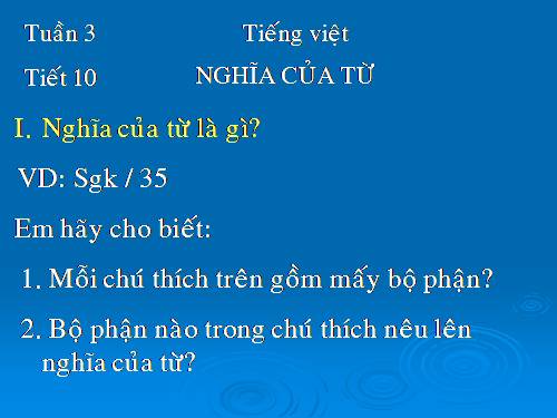 Bài 3. Nghĩa của từ