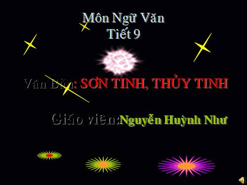 Bài 3. Sơn Tinh, Thuỷ Tinh