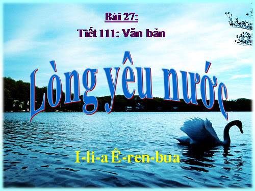 Bài 27. Lòng yêu nước