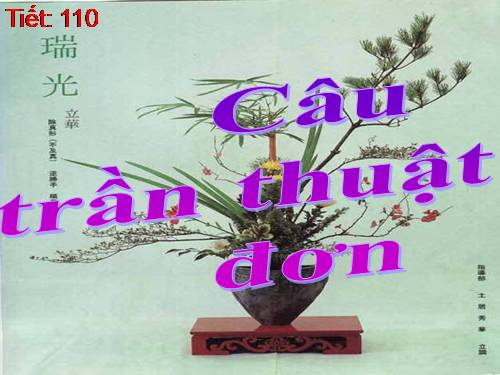 Bài 26. Câu trần thuật đơn