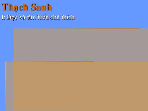 Bài 6. Thạch Sanh