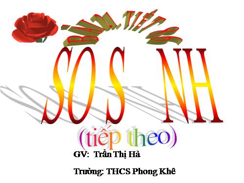 Bài 21. So sánh (tiếp theo)