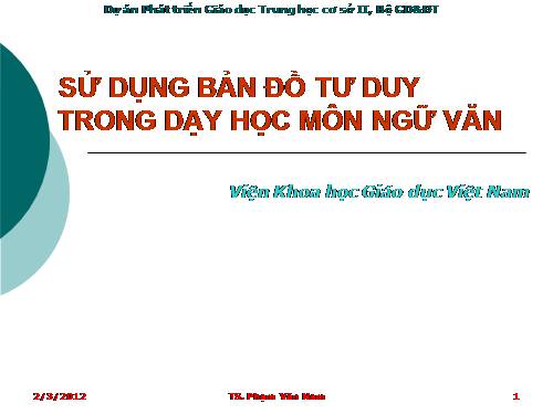 BAN  DO TU DUY MON  VAN