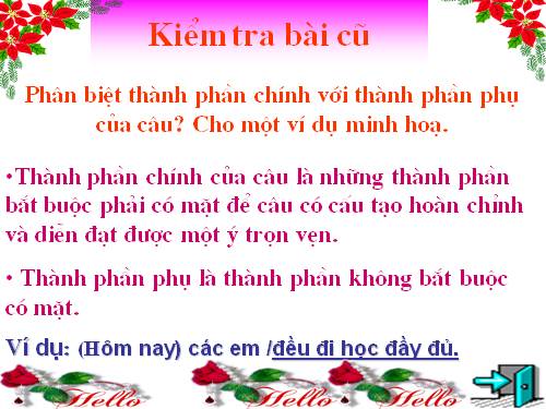 Bài 26. Câu trần thuật đơn