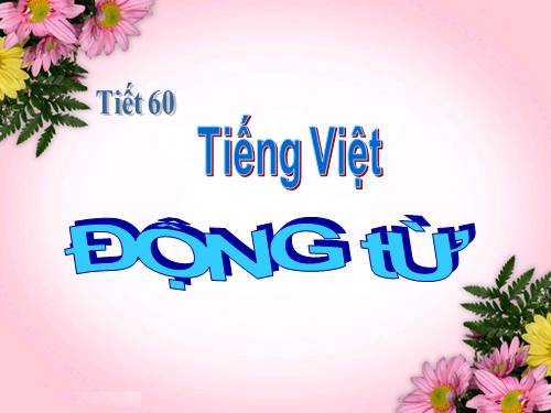 Bài 14. Động từ