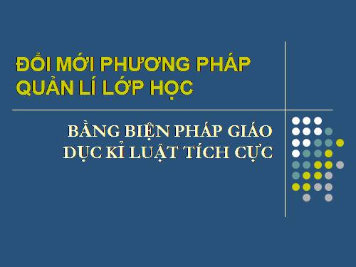 tài liệu tập huấn chủ nhiệm