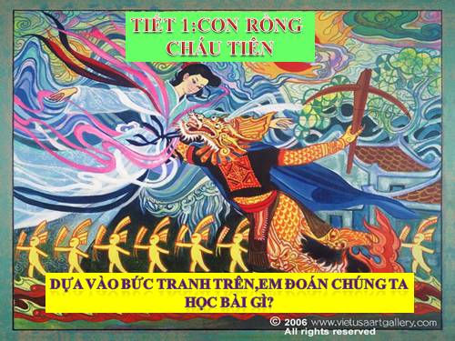 Bài 1. Con Rồng cháu Tiên